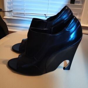 Christian Dior Black Wedge Sandals Size 10/41